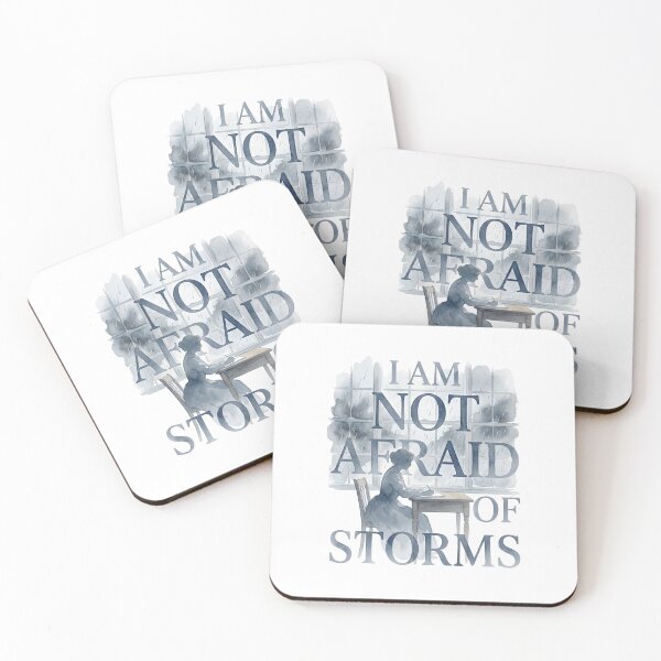 Item preview, Little Women I Am Not Afraid Of Storms Jo March Silhouette designed and sold by Fenay Designs.