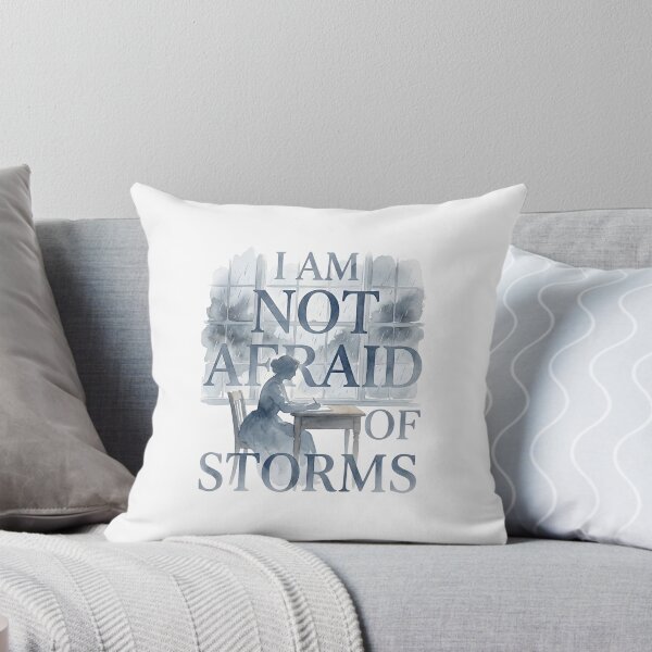Item preview, Little Women I Am Not Afraid Of Storms Jo March Silhouette designed and sold by Fenay Designs.
