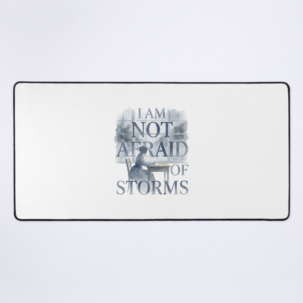 Item preview, Little Women I Am Not Afraid Of Storms Jo March Silhouette designed and sold by Fenay Designs.