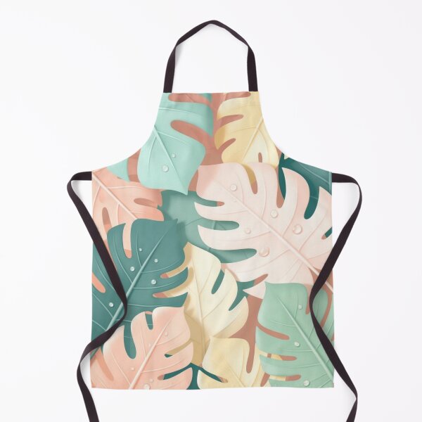 Item preview, Pastel Tropical Leaves with Dew designed and sold by CoquetteLunaCo.