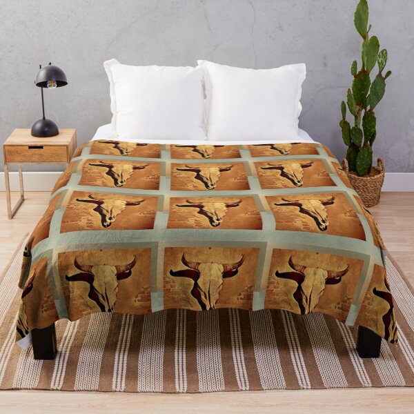 Item preview, Cattle Skull on Old Adobe Wall designed and sold by oh-bi-me.