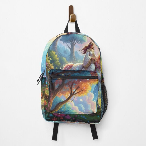 Item preview, Woman on a unicorn crosses a fairytale forest designed and sold by Sigtrix.