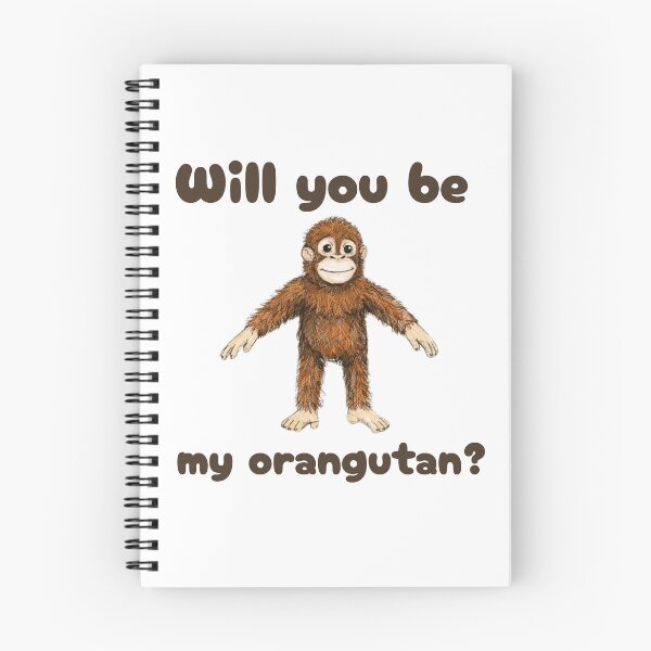 Item preview, Will you be my Orangutan Punch Monkey baby Makak cute orangutan plush toy designed and sold by CyberArtistOne.