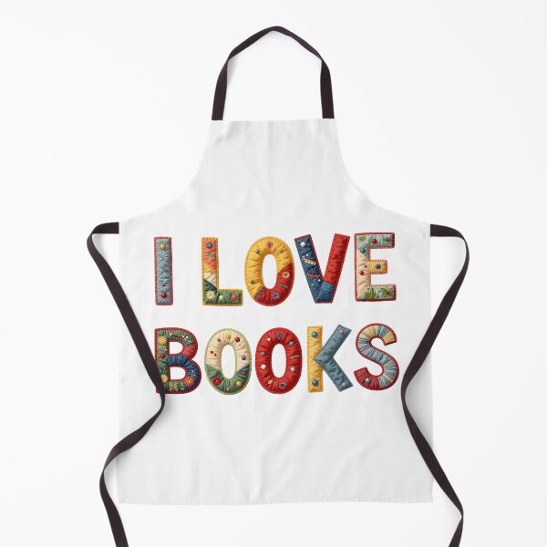 Item preview, I LOVE BOOKS - IN COLORFUL FAUX LETTERING designed and sold by AlexOBrienArt.