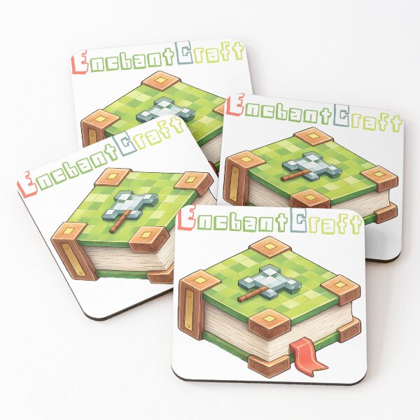 Item preview, EnchantCraft Minecraft Enchanted Book - Cute Blocky Lego Style Art Print designed and sold by DesignArtist.ia.