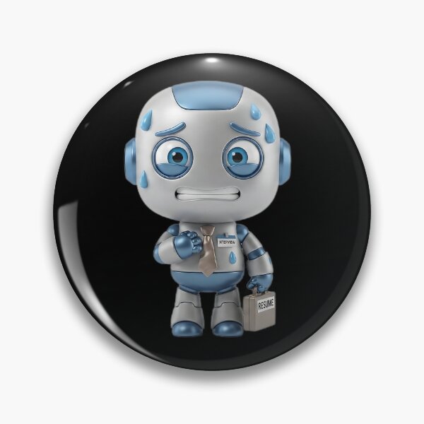 Item preview, Anxious Interview Robot – Modern Job Struggle 3D Character designed and sold by Saixor.