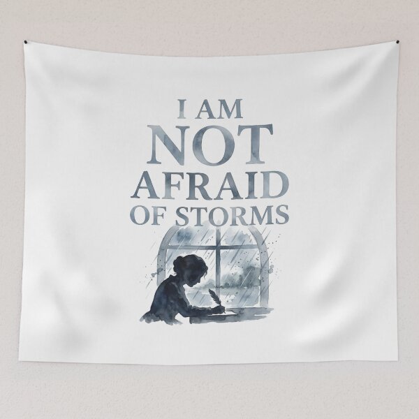 Item preview, I Am Not Afraid Of Storms Jo March Little Women Watercolor designed and sold by Fenay Designs.