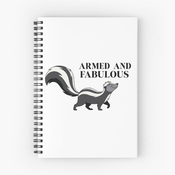 Item preview, Armed And Fabulous Confident Striped Skunk designed and sold by Petzzz.