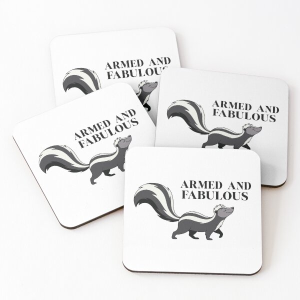 Item preview, Armed And Fabulous Confident Striped Skunk designed and sold by Petzzz.