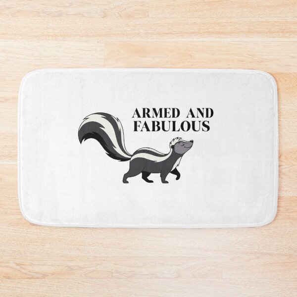 Item preview, Armed And Fabulous Confident Striped Skunk designed and sold by Petzzz.