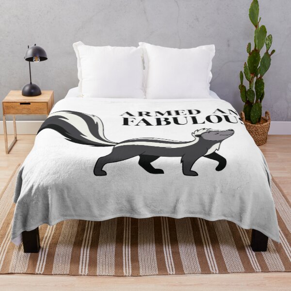 Item preview, Armed And Fabulous Confident Striped Skunk designed and sold by Petzzz.