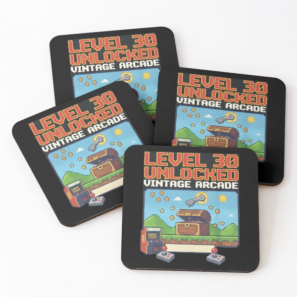 Item preview, Level 30 Unlocked – Vintage Arcade Gaming Design for the 30th Anniversary designed and sold by Fuechse.