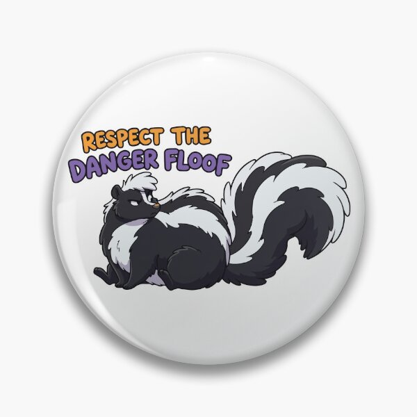 Item preview, Respect The Danger Floof Striped Skunk Meme designed and sold by Petzzz.
