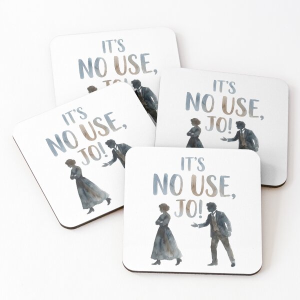 Item preview, Little Women It's No Use Jo Laurie Silhouette Quote designed and sold by Fenay Designs.