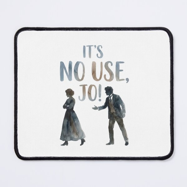 Item preview, Little Women It's No Use Jo Laurie Silhouette Quote designed and sold by Fenay Designs.
