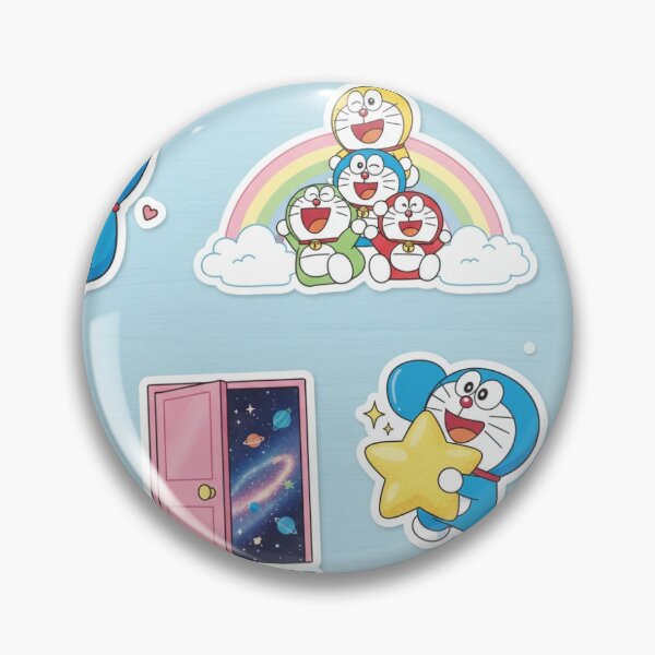 Item preview, Doraemon Kawaii Adventure Sticker Pack - Cute Robot Cat & Gadgets designed and sold by Aayushicreate.