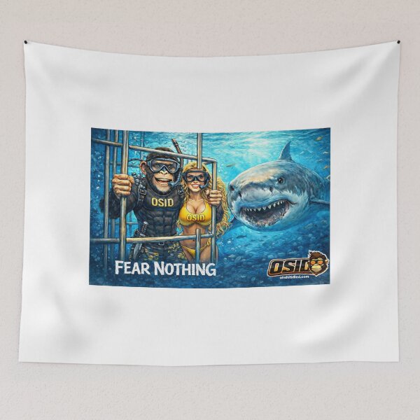 Item preview, Fear Nothing – OSID Shark Cage Dive | Mayhem Monkey  designed and sold by 131Mayhem.