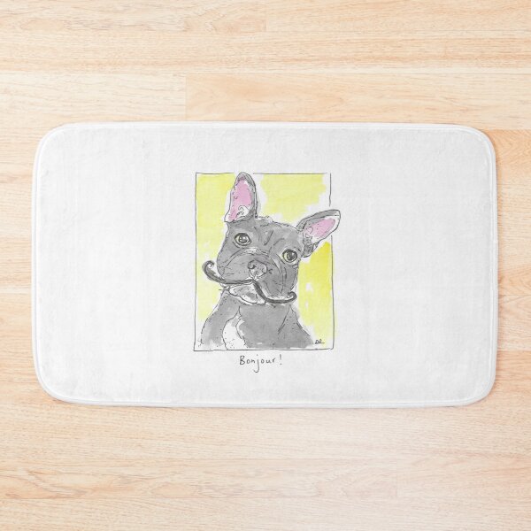 Item preview, French Bulldog fun illustration art designed and sold by DebTheZeb.