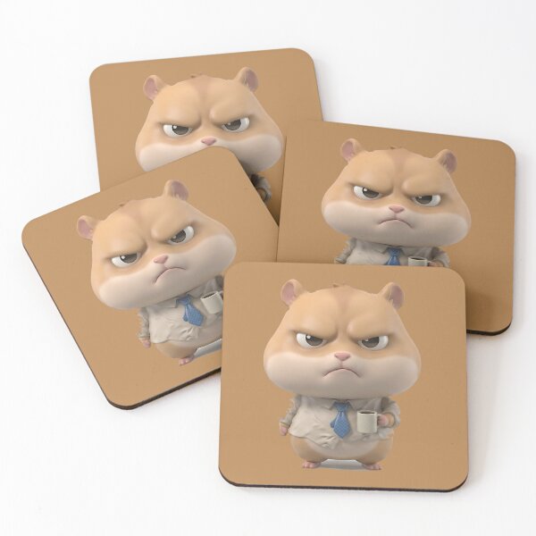 Item preview, Angry Office Hamster – Burnt-Out Corporate Mood 3D Character designed and sold by Saixor.