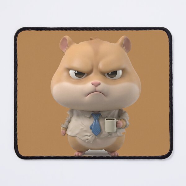 Item preview, Angry Office Hamster – Burnt-Out Corporate Mood 3D Character designed and sold by Saixor.