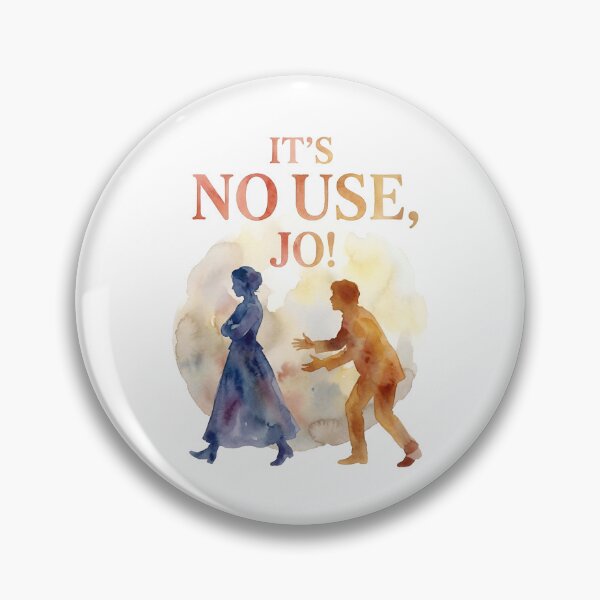 Item preview, It's No Use Jo Little Women Watercolor Silhouette designed and sold by Fenay Designs.