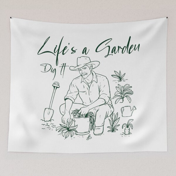 Item preview, Lifes A Garden Dig It Funny Plant Dad designed and sold by SP Motif.