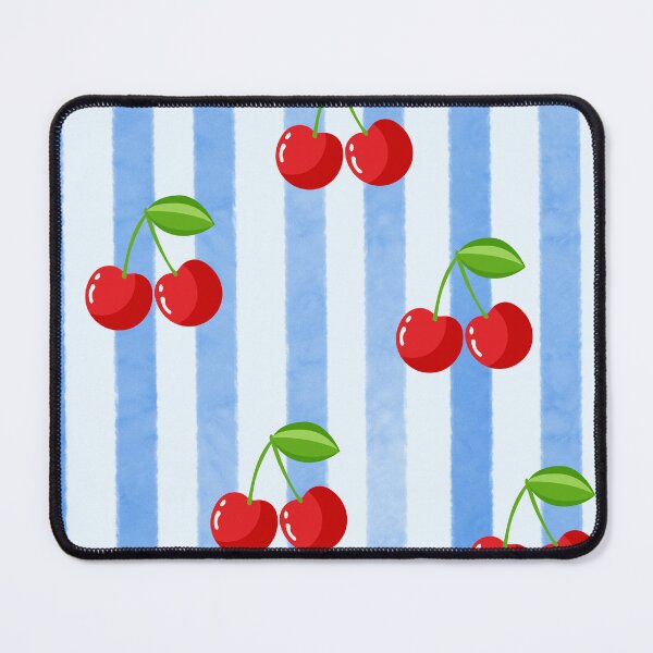 Item preview, Blue stripes with Cherries  designed and sold by Anisha  Vaz.