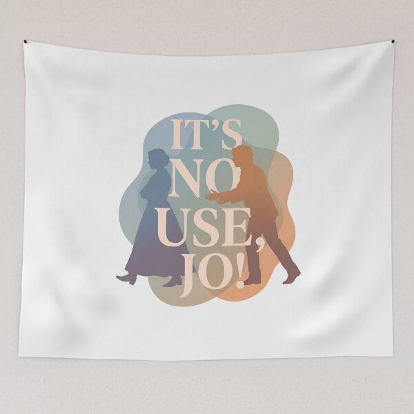 Item preview, It's No Use Jo Little Women Typography Silhouette designed and sold by Fenay Designs.