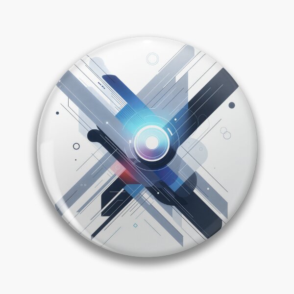 Item preview, Abstract geometric vector sticker designed and sold by AI Art Cafe.