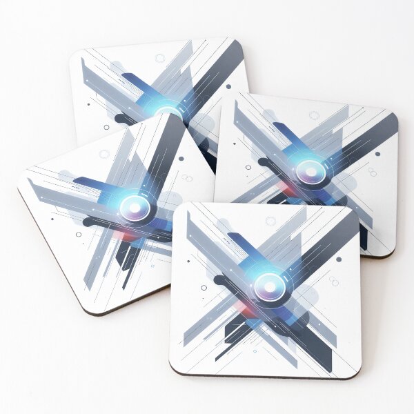 Item preview, Abstract geometric vector sticker designed and sold by AI Art Cafe.