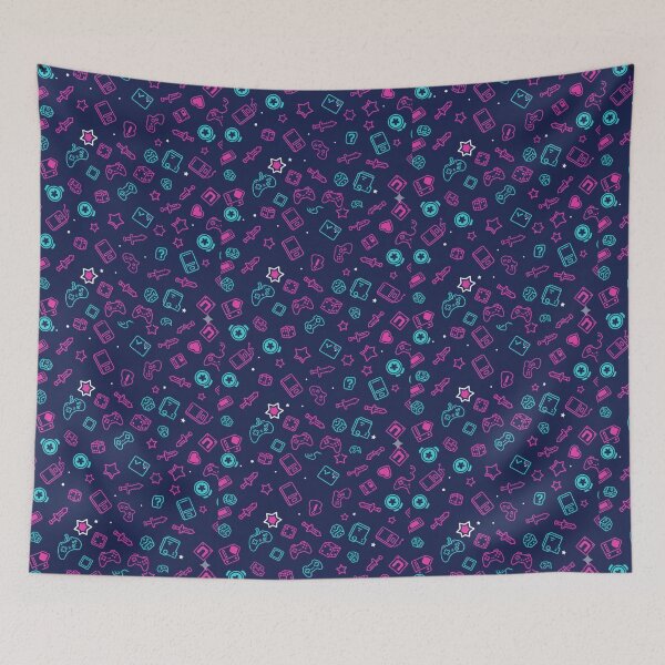 Item preview, Retro Gamer Pattern designed and sold by StickVerse by Owais.