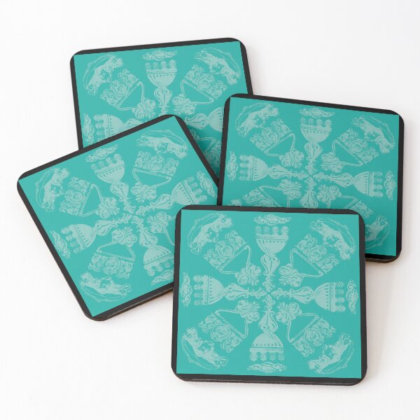 Item preview, Antique Furniture Decorations Radial Teal designed and sold by Digitalmyth's Designs.