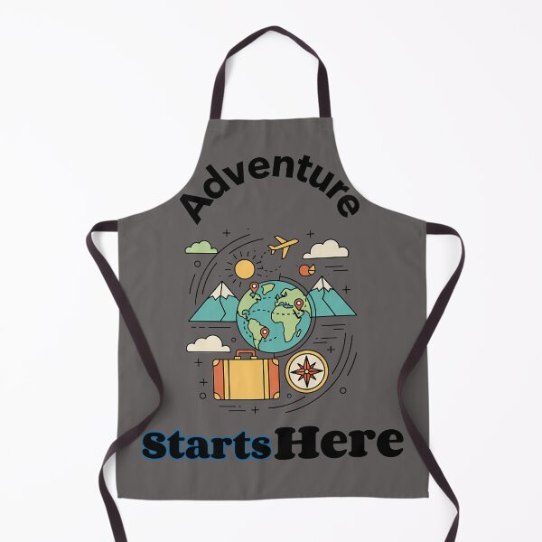 Item preview, Adventure Starts Here - Vintage Travel Explorer Globe & Icons designed and sold by AbulailArt.