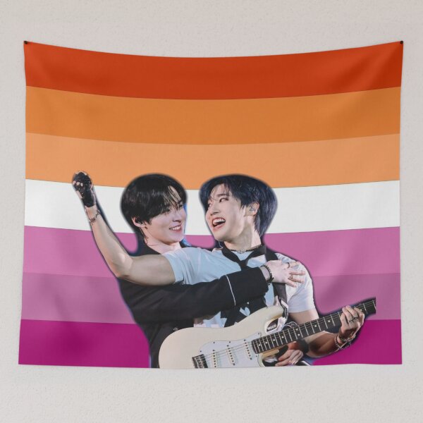 Item preview, Lee Know & Han Lesbian Flag designed and sold by daydreamdes1gns.