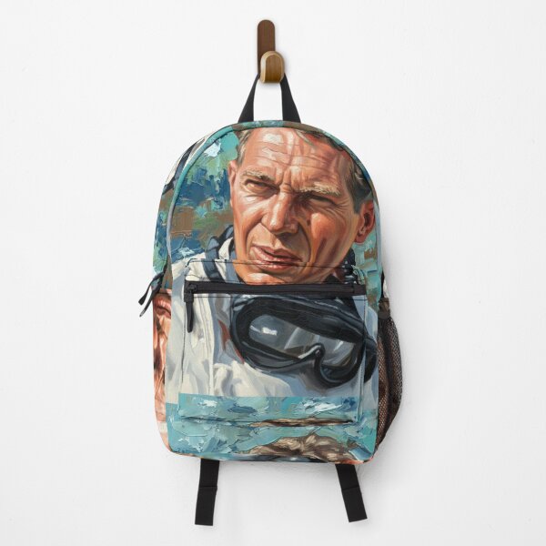 Item preview, The Professional: Steve McQueen Paddock Impasto Portrait designed and sold by Art's Diner.