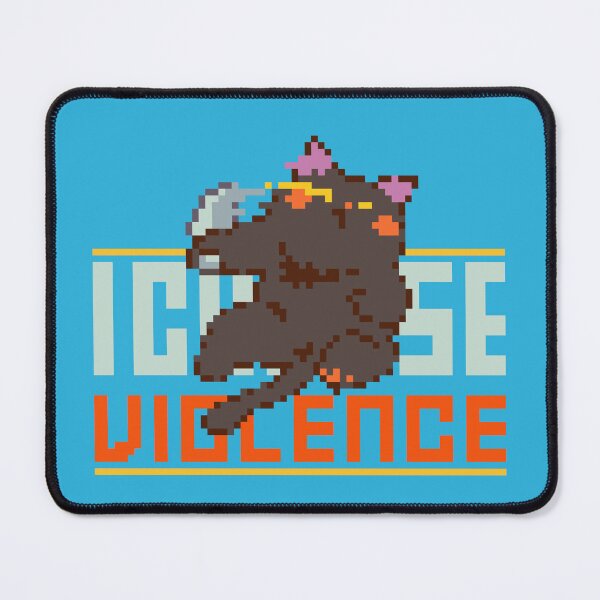 Item preview, I Choose Violence - Cute But Deadly Black Cat With Knife designed and sold by bitwoofstudio.