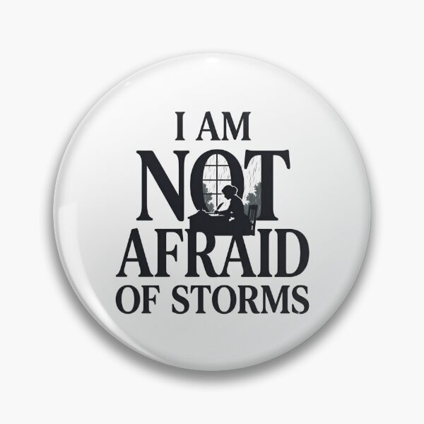 Item preview, Little Women I Am Not Afraid Of Storms Typography Silhouette designed and sold by Fenay Designs.