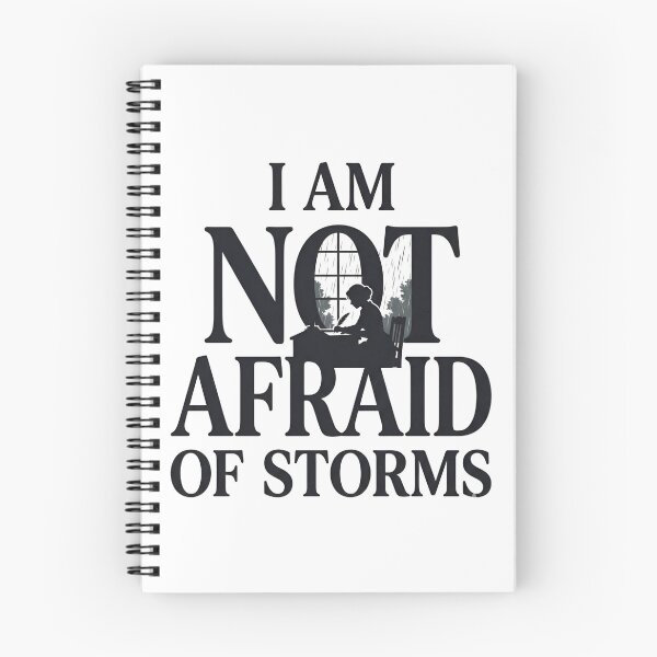 Item preview, Little Women I Am Not Afraid Of Storms Typography Silhouette designed and sold by Fenay Designs.