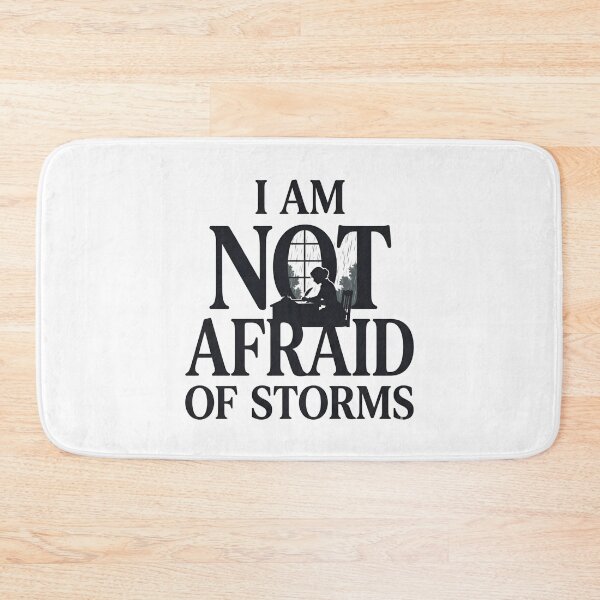 Item preview, Little Women I Am Not Afraid Of Storms Typography Silhouette designed and sold by Fenay Designs.
