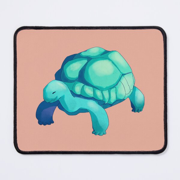 Item preview, Cute Smiling Blue Tortoise Illustration designed and sold by hauntedlio.