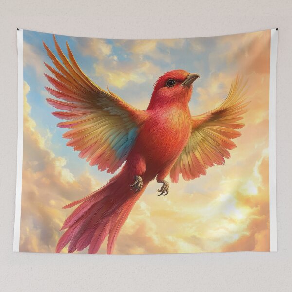 Item preview, Radiant Phoenix in Golden Sky designed and sold by Angellacelin.