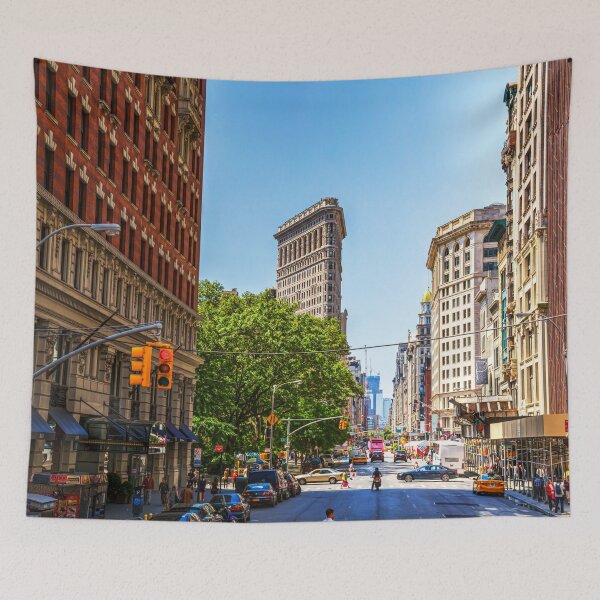 Item preview, Flatiron Building, NYC Street Scene designed and sold by Paul Thompson Photography.