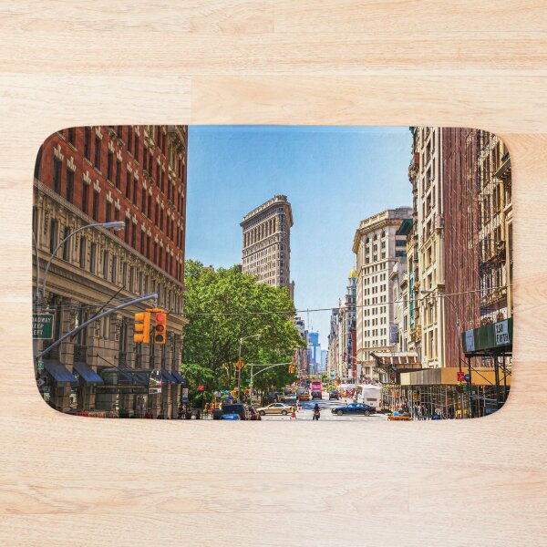 Item preview, Flatiron Building, NYC Street Scene designed and sold by Paul Thompson Photography.