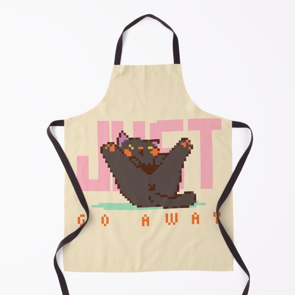 Item preview, Just Go Away - Sarcastic Pastel Black Cat Pixel Art designed and sold by bitwoofstudio.