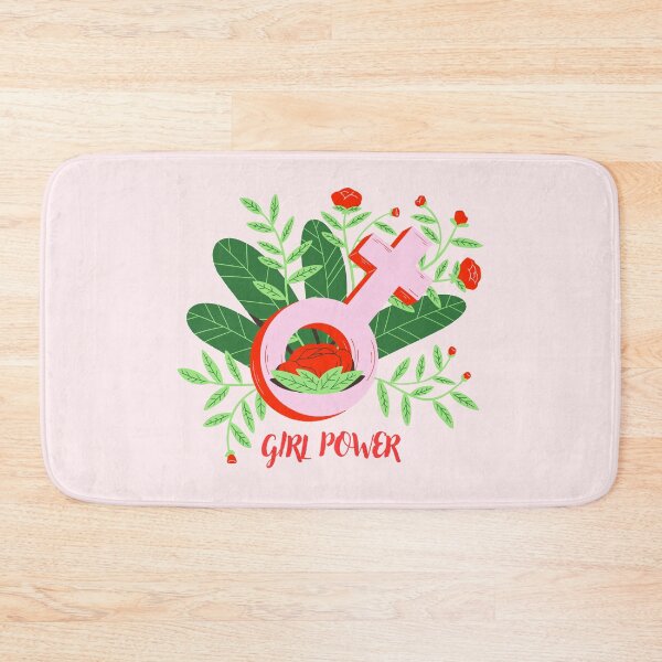 Item preview, Girl Power Floral Feminine Empowerment Symbol designed and sold by BlushMoodStudio.