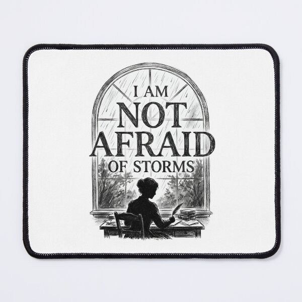 Item preview, I Am Not Afraid Of Storms Little Women Pencil Sketch designed and sold by Fenay Designs.