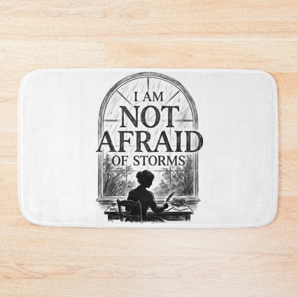 Item preview, I Am Not Afraid Of Storms Little Women Pencil Sketch designed and sold by Fenay Designs.