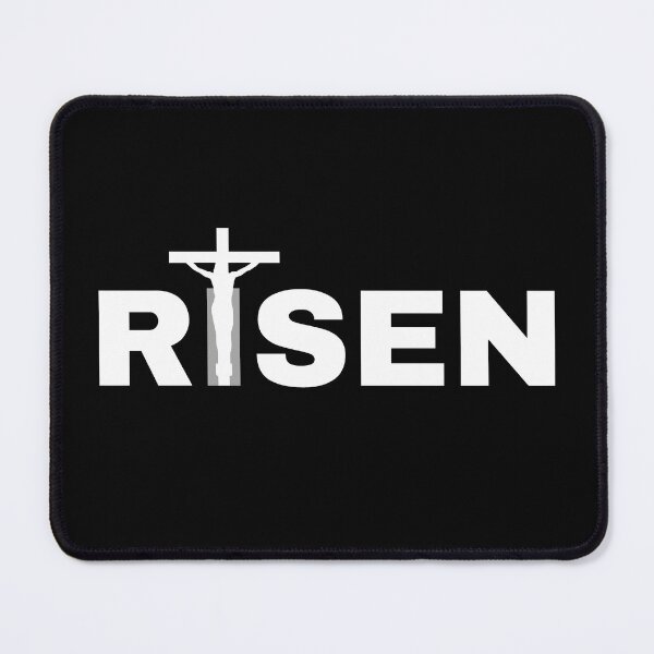 Item preview, RISEN CROSS (white text) designed and sold by fetch-it-studio.