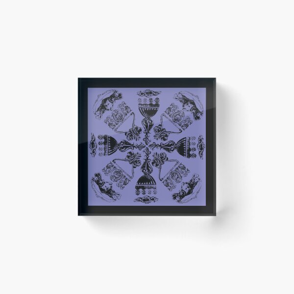 Item preview, Antique Furniture Decorations Radial Black on Purple designed and sold by Digitalmyth's Designs.