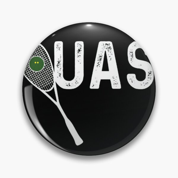 Item preview, Squash Racquet and Text Logo T-Shirt designed and sold by AnnamaeBreit.